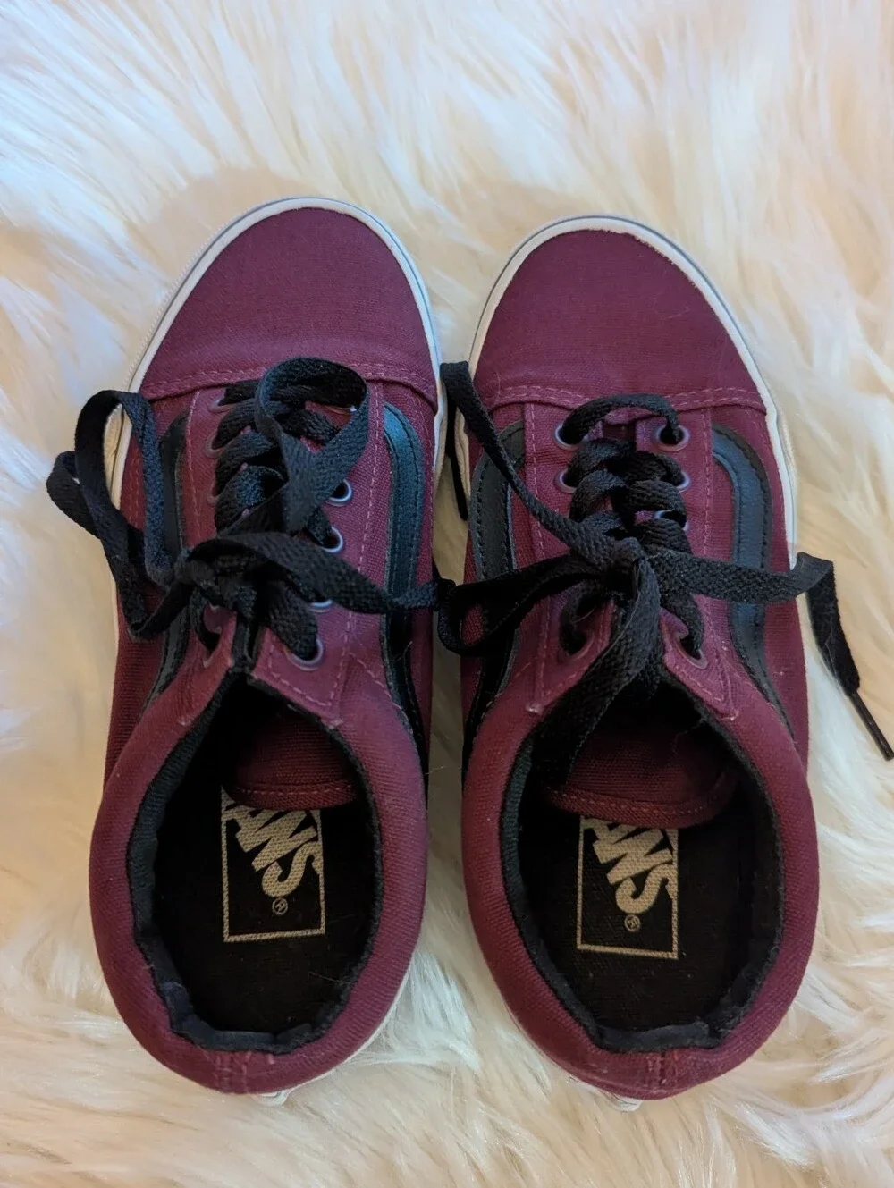 Vans Maroon Low Top Sneakers